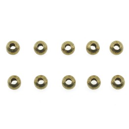 Bola 3 mm de laton para collar pulsera y aretes