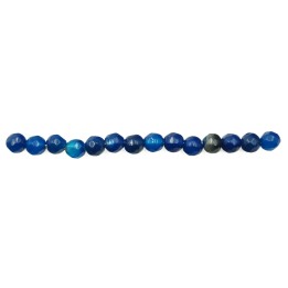 Piedra Natural 4mm Bola Facetada Navy Blue