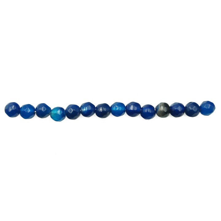 Piedra Natural 4mm Bola Facetada Navy Blue