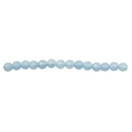 Piedra Natural 4mm Bola Facetada Aqua