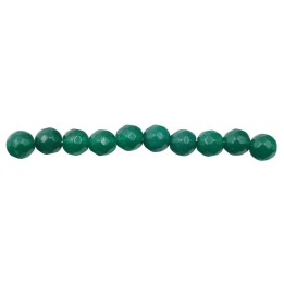 Piedra Natural 6mm Bola Facetada Green