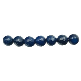 Piedra Natural 8mm Bola Facetada Navy Blue