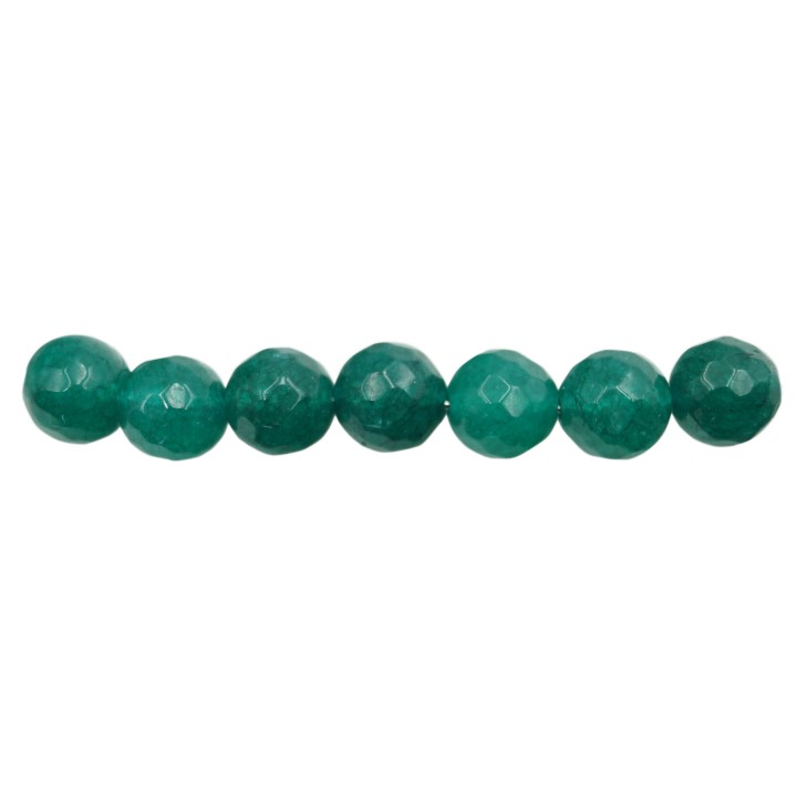 Piedra Natural 8mm Bola Facetada Green
