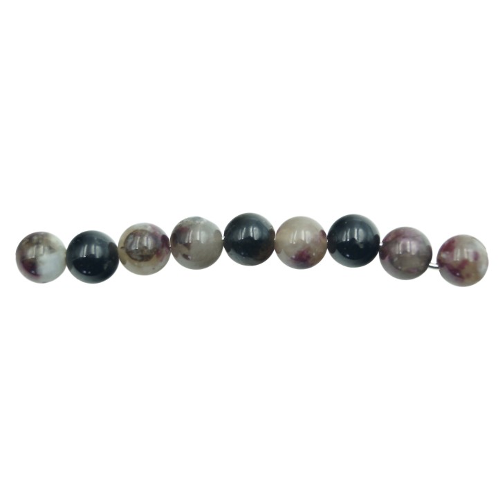 Piedra Natural 6mm Bola Pink Turmaline