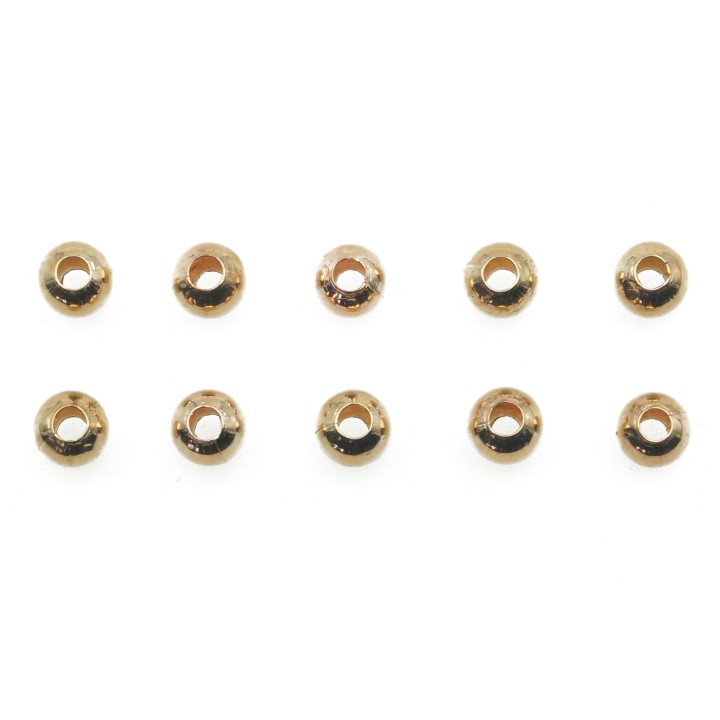 Bola 3 mm de laton para collar pulsera y aretes