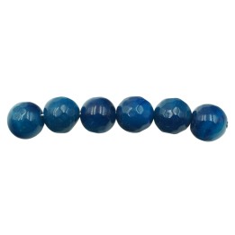 Piedra Natural 10mm Bola Facetada Navy Blue