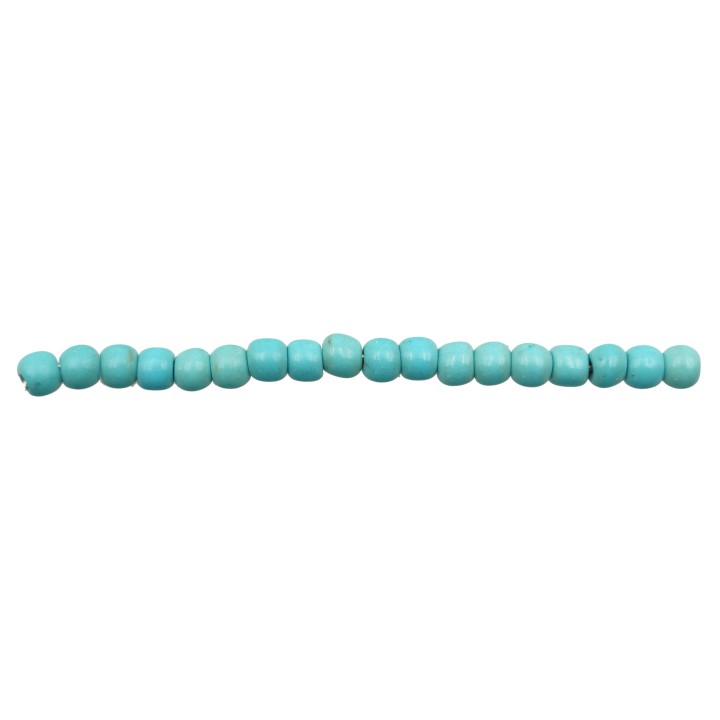 Piedra Natural 4mm Bola Turqueza Lisa