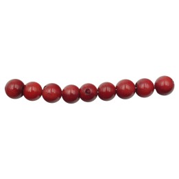 Piedra Natural 7mm Bola Coral