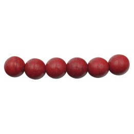 Piedra Natural 10mm Bola Coral Mate