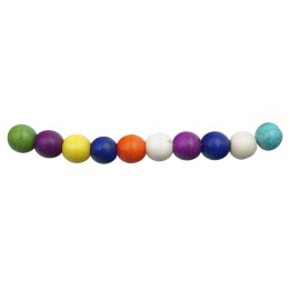 Piedra Natural 6mm Bola Multicolor Mate