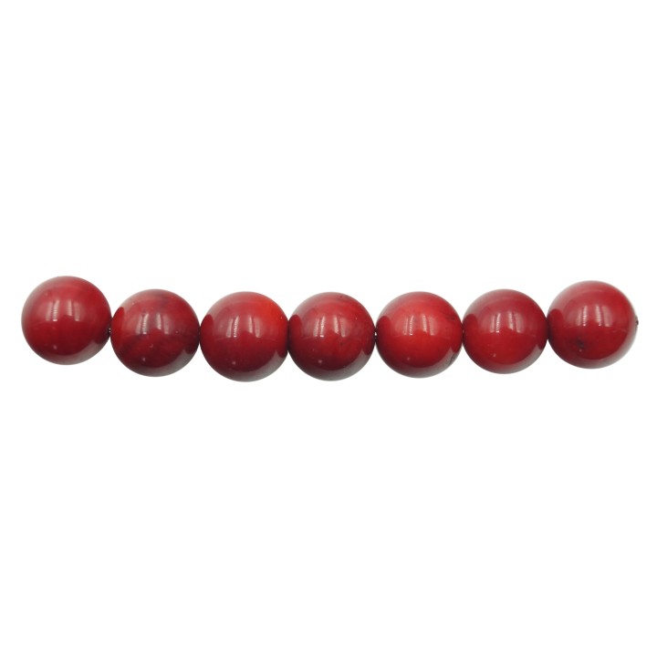 Piedra Natural 10mm Bola Coral