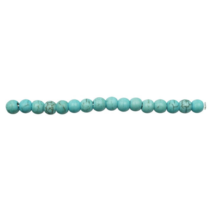 Piedra Natural 4mm Bola Turqueza Matrix