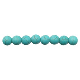 Piedra Natural 8mm Bola Turqueza Matrix