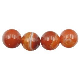 Piedra Natural 14mm Bola Red Line Agate