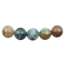 Piedra Natural 12mm Bola Indian Agate