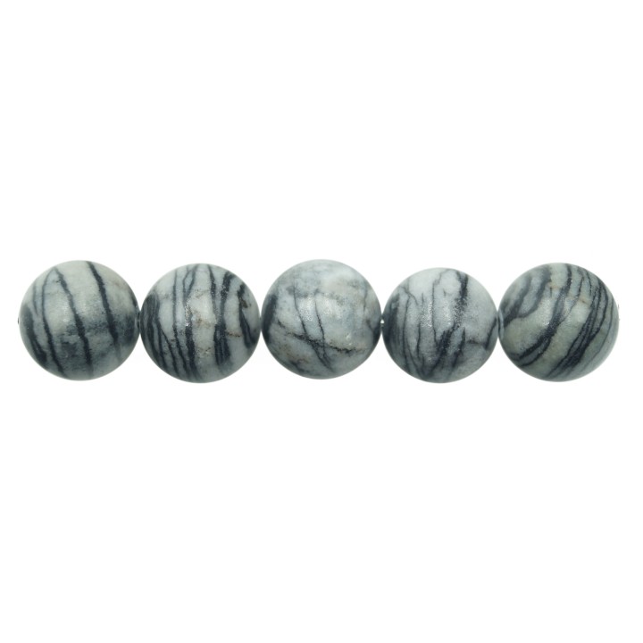 Piedra Natural 12mm Bola Picaso Jasper