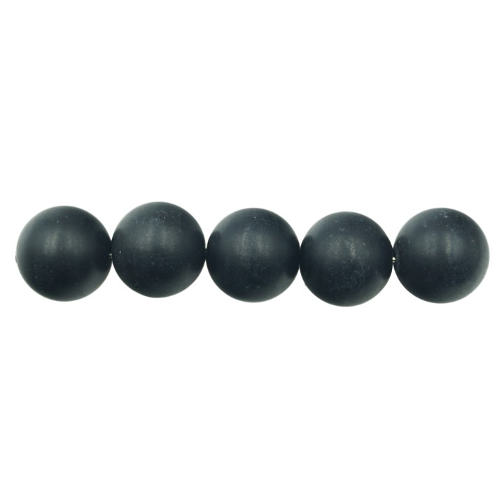 Piedra Natural 12mm Bola Black Stone