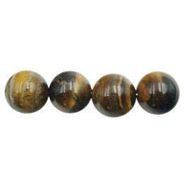 Piedra Natural 14mm Bola Ojo de Tigre