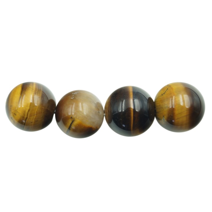 Piedra Natural 16mm Bola Ojo de Tigre