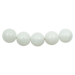 Piedra Natural 14mm Bola White Jade