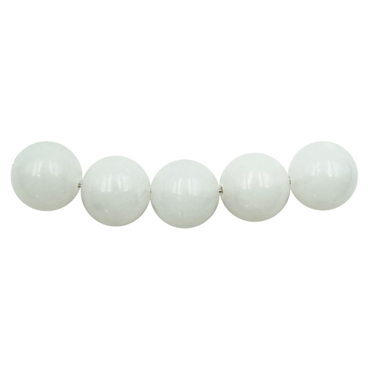 Piedra Natural 14mm Bola White Jade