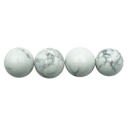 Piedra Natural 14mm Bola White Howlite