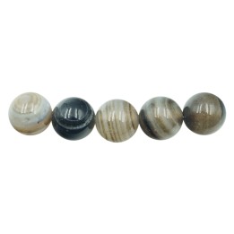 Piedra Natural 12mm Bola Black Line Agate