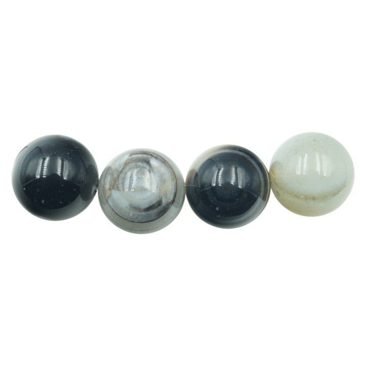 Piedra Natural 16mm Bola Black Line Agate