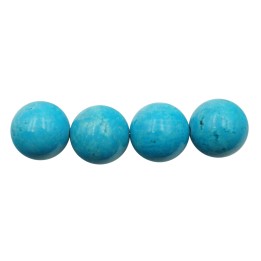 Piedra Natural 14mm Bola Turqueza Lisa
