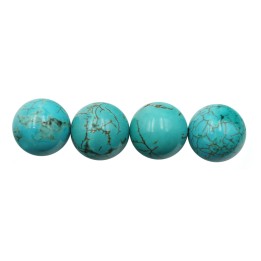 Piedra Natural 14mm Bola Turqueza Matrix