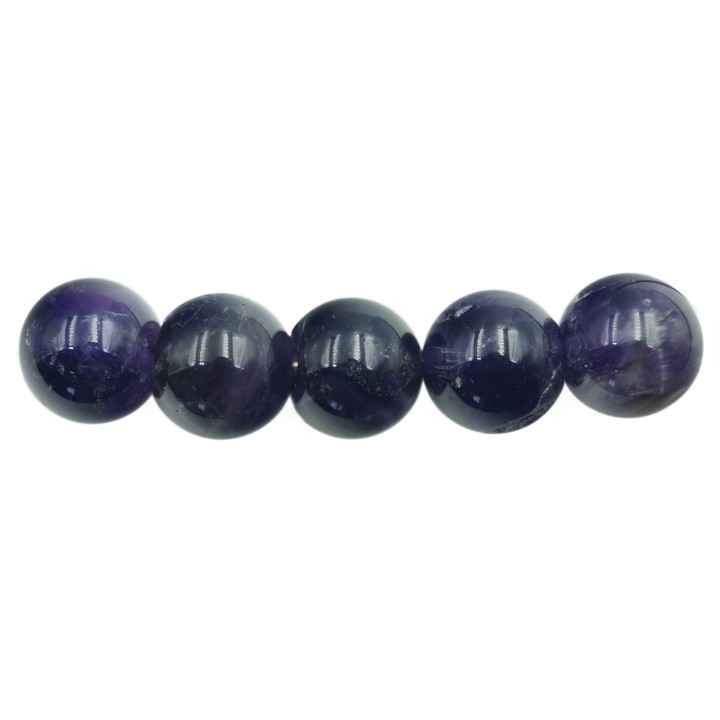 Piedra Natural 12mm Bola Amatista