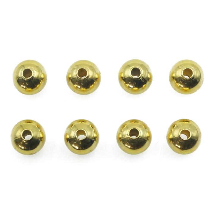 Bola 6 mm de laton para collar pulsera y aretes