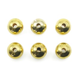 Bola 8 mm de laton para collar pulsera y aretes