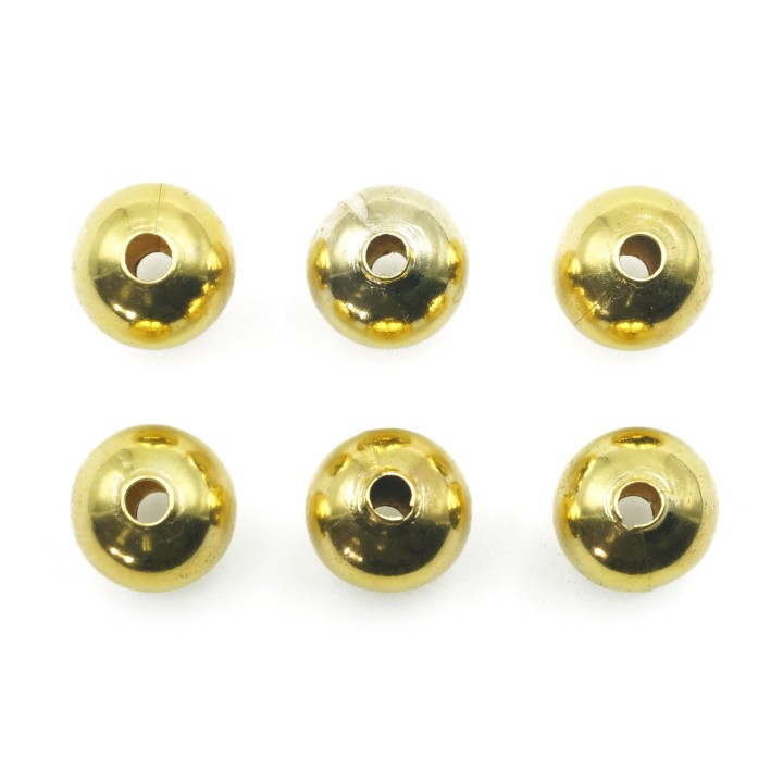 Bola 8 mm de laton para collar pulsera y aretes