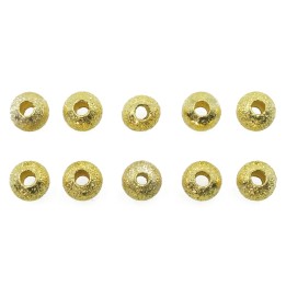 Bola diamantada 4 mm de laton para collar pulsera y aretes