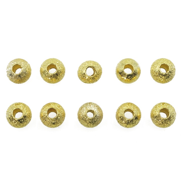 Bola diamantada 4 mm de laton para collar pulsera y aretes
