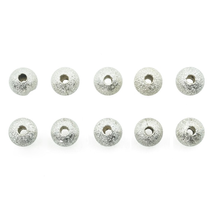 Bola diamantada 4 mm de laton para collar pulsera y aretes