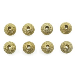 Bola diamantada 6 mm de laton para collar pulsera y aretes