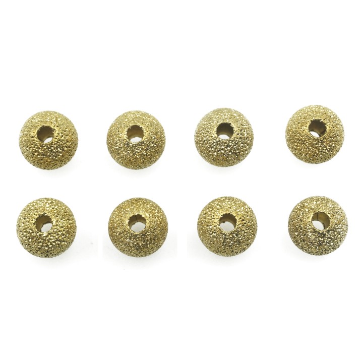 Bola diamantada 6 mm de laton para collar pulsera y aretes