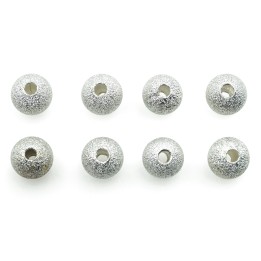 Bola diamantada 6 mm de laton para collar pulsera y aretes