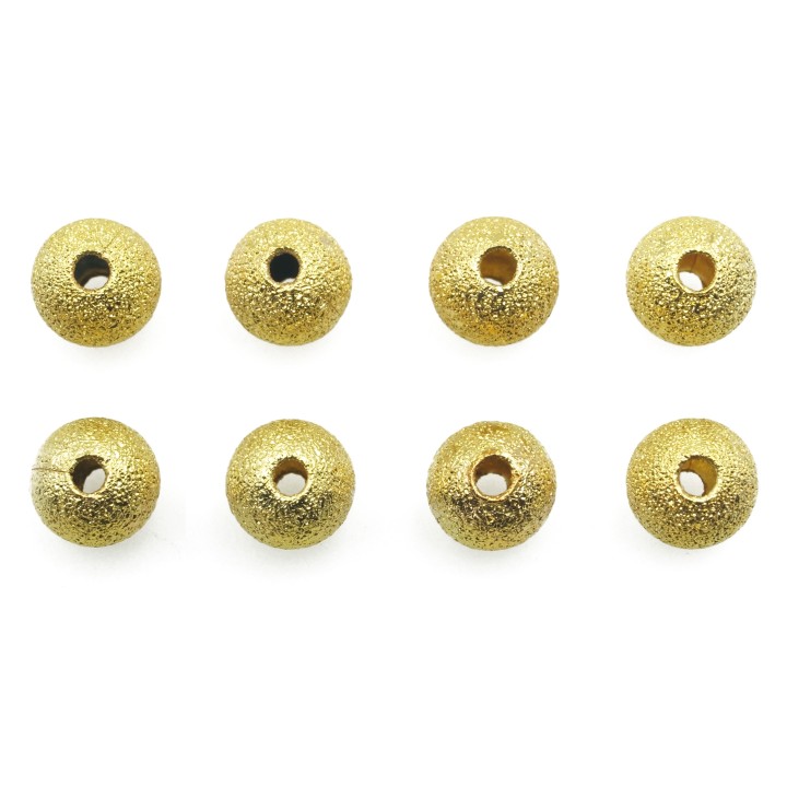 Bola diamantada 6 mm de laton para collar pulsera y aretes