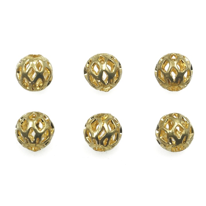 Bola 5 mm de laton para collar pulsera y aretes