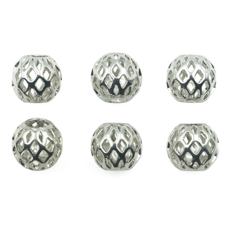 Bola 8 mm de laton para collar pulsera y aretes