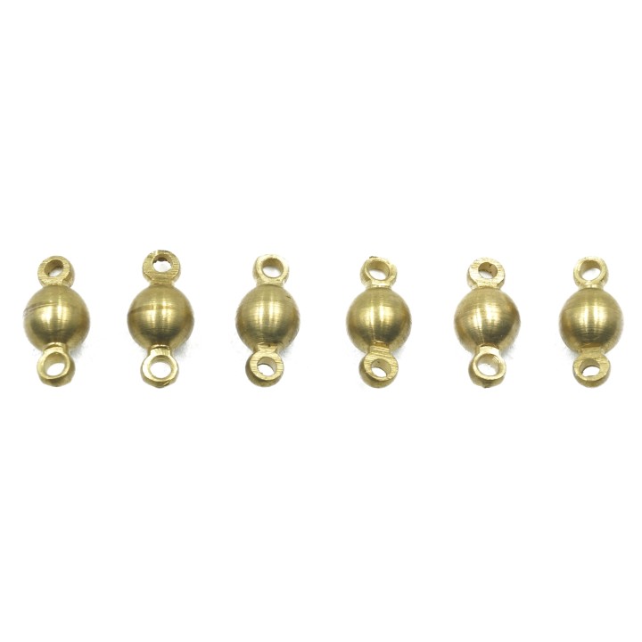 Bola 2 argollas 4 mm de laton para collar pulsera y aretes