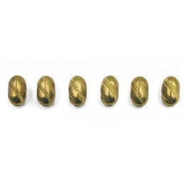Oval 4x7 mm de laton para collar pulsera y aretes