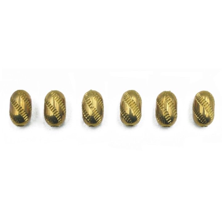 Oval 4x7 mm de laton para collar pulsera y aretes