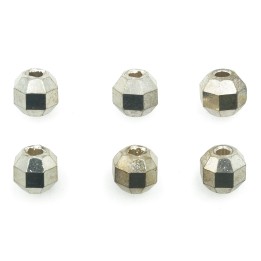 Bola facetada 6 mm de laton para collar pulsera y aretes