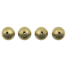 Bola 12 mm de laton para collar pulsera y aretes
