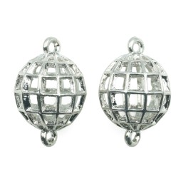 Bola 2 argollas 18 mm de laton para collar pulsera y aretes