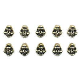 Calavera 9x7mm de pewter para collar pulsera y aretes